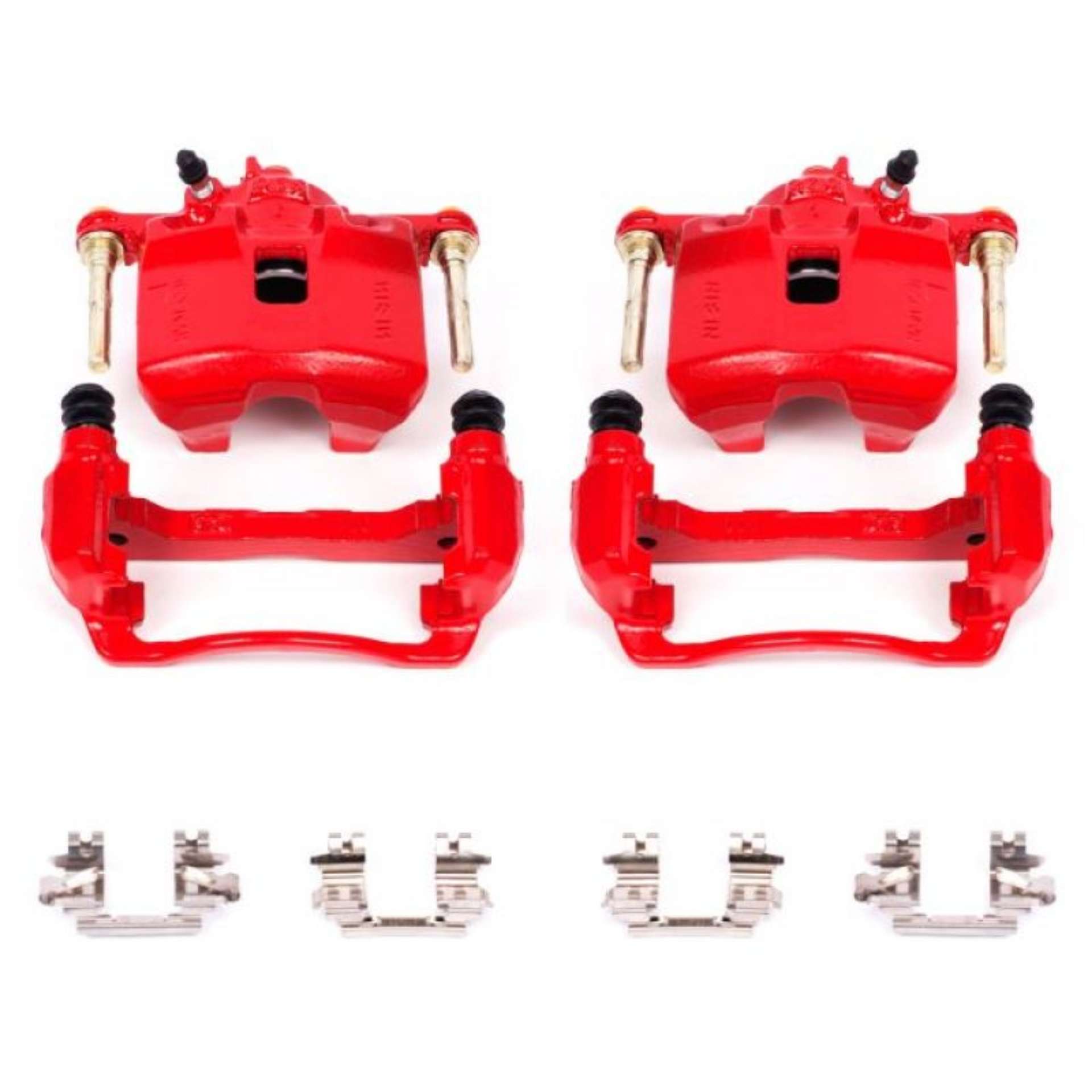 Picture of Power Stop 93-95 Honda Civic Front Red Calipers w-Brackets - Pair