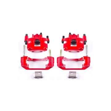 Picture of Power Stop 94-98 Ford Mustang Front Red Calipers w-Brackets - Pair