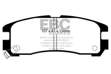 Picture of EBC 95-99 Chrysler Sebring Coupe 2-0 Ultimax2 Rear Brake Pads