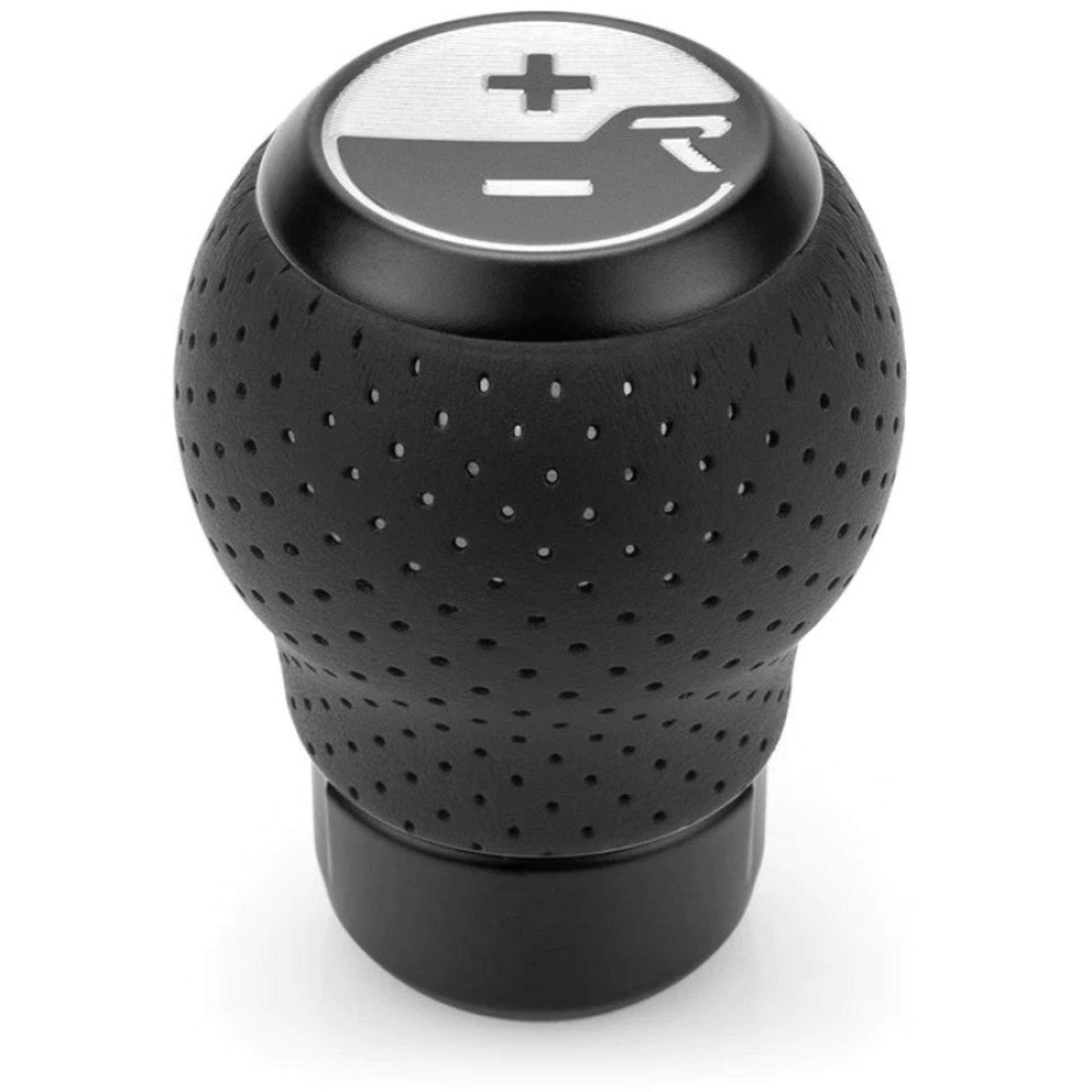 Picture of Raceseng Stratose Shift Knob (Gate 1 Engraving) M12x1.25mm Adapter - Black Matte w/Perf Leather