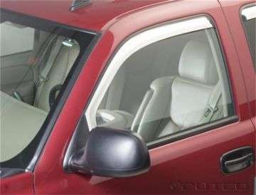 Picture of Putco 02-06 GMC Sierra EXT cab-Crew Cab Front Only - Excl Reg Cab Element Chrome Window Visors