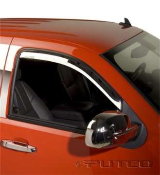 Picture of Putco 14-14 Chevrolet Silverado HD - Crew Cab Front Only Element Chrome Window Visors