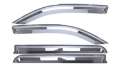 Picture of Putco 19-20 Ram 1500 - Crew Cab Set of 4 Element Chrome Window Visors