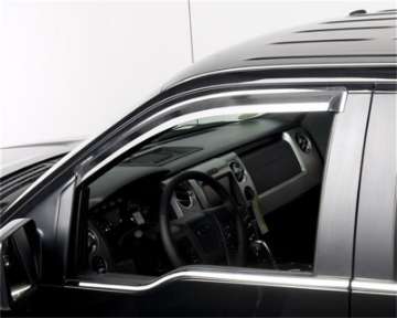 Picture of Putco 09-14 Ford F-150 Super Cab - Crew Cab- Fronts Only - Tape-On Element Chrome Window Visors