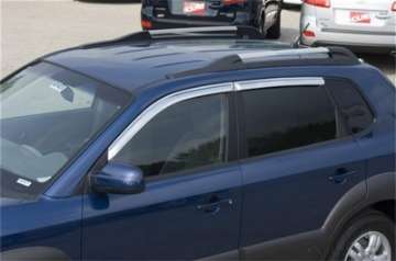 Picture of Putco 05-08 Hyundai Tucson Set of 4 - Tape On Install Element Chrome Window Visors