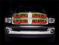 Picture of Putco 07-10 GMC Sierra HD Flaming Inferno Stainless Steel Grilles - 4 Color Painted