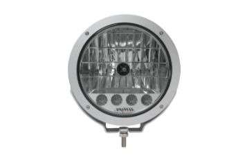 Picture of Putco HID Lamp w-4 LED DayTime Running Lights - 9in Silver Housing w- Clear Lens HID Off Road Lamps