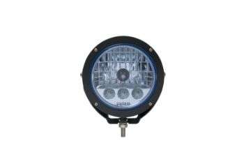 Picture of Putco HID Off Road Lamp w-3 LED DayTime Running Lights - 6in Black Housing w- Blue Tinted Lens