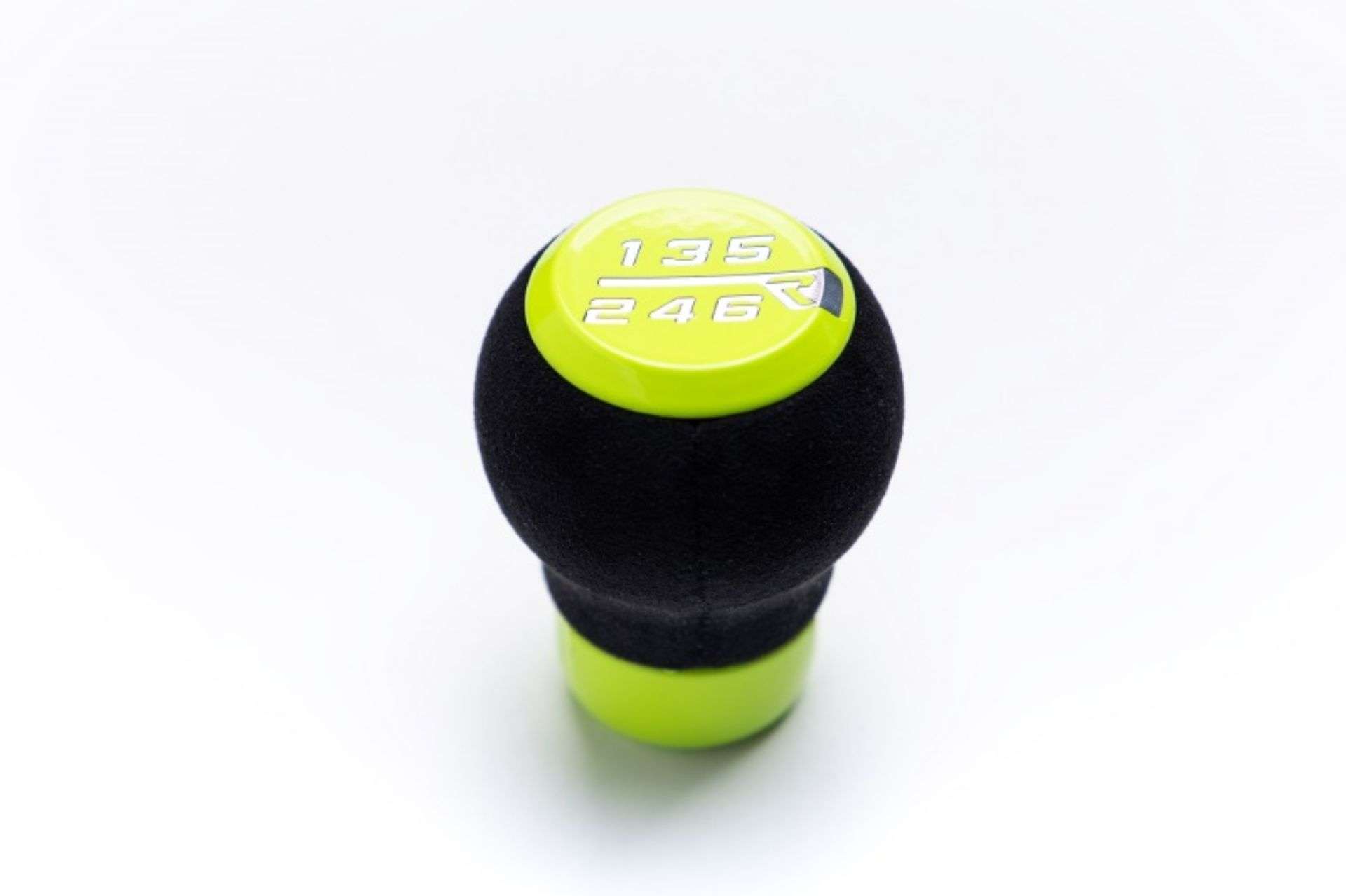 Picture of Raceseng Stratose Shift Knob (Gate 3 Engraving) M12x1.25mm Adapter - Neon Yellow w/Alcantara