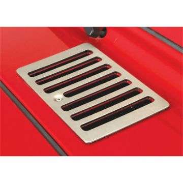 Picture of Rugged Ridge 98-06 Jeep Wrangler Satin Stainless Steel Cowl Vent Cover