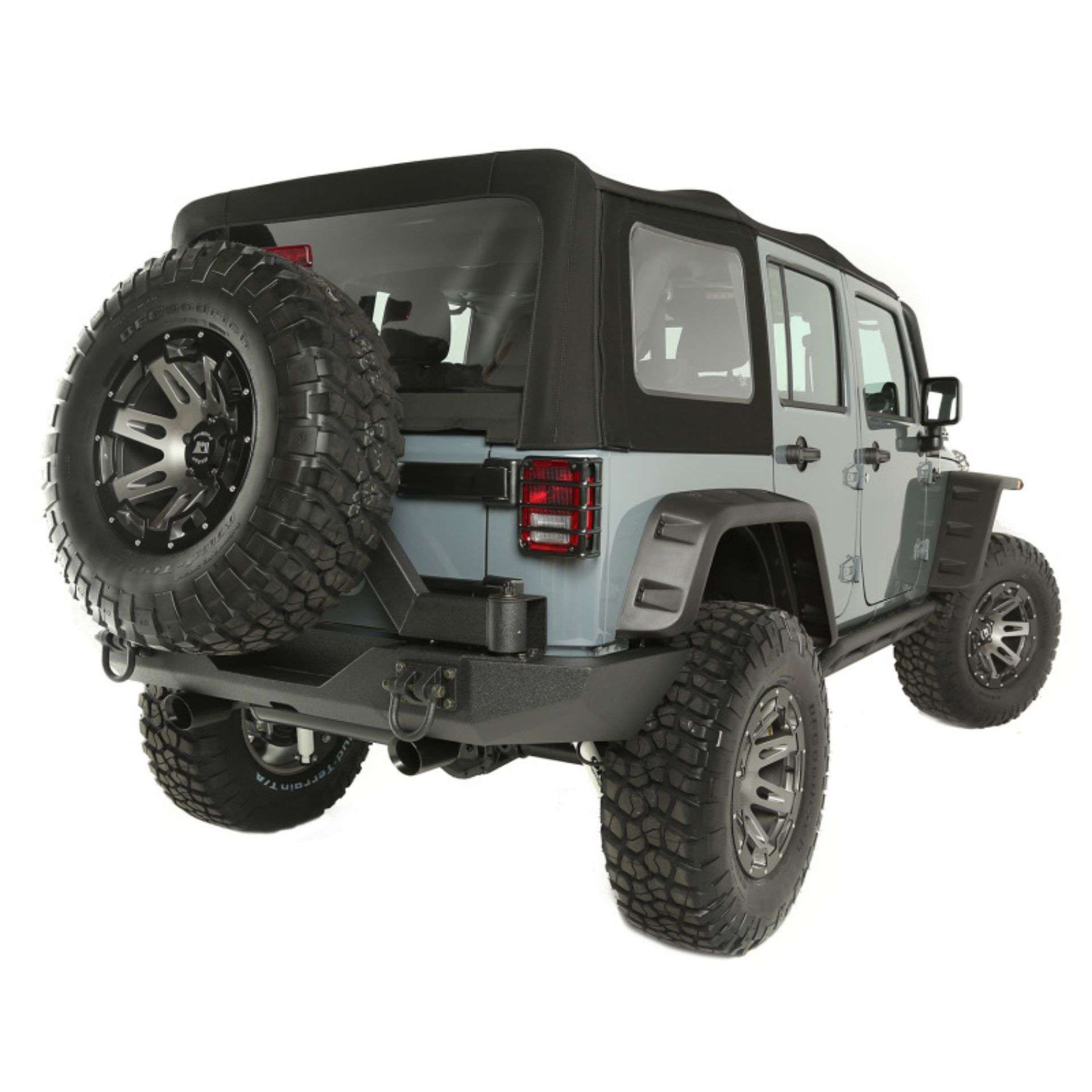 Picture of Rugged Ridge Sailcloth Soft Top Black Diamond 10-18 4-Door JK