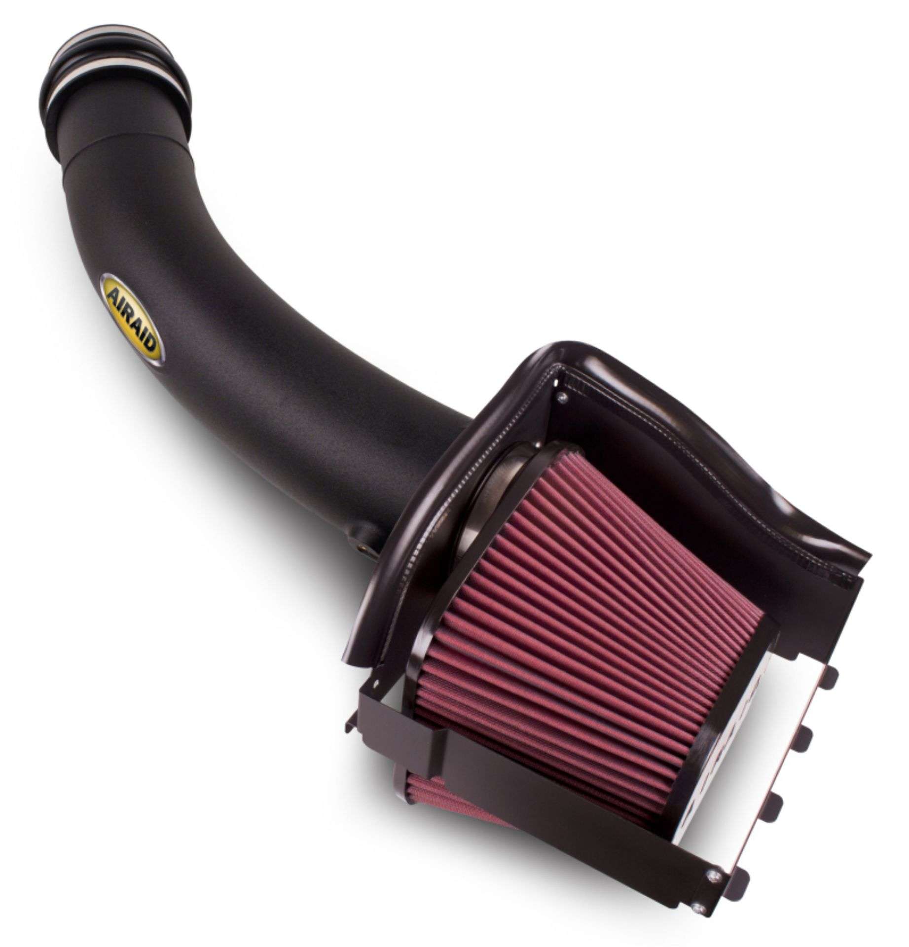 Picture of Airaid 10-13 Ford F-250 / F-350 Super Duty 6.2L CAD Intake System w/ Tube (Oiled / Red Media)