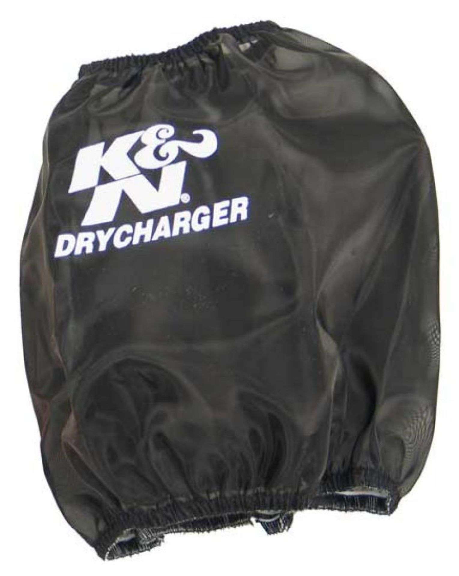 Picture of K&N Drycharger Round Tapered Air Filter Wrap - Black Open Top 7.5in Base ID / 4.5in Top ID / 6.5in H