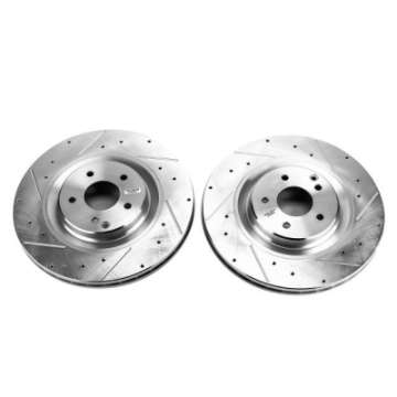 Picture of Power Stop 02-04 Mercedes-Benz C32 AMG Front Evolution Drilled & Slotted Rotors - Pair