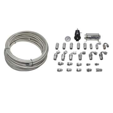 Picture of DeatschWerks 16-19 Cadillac CTS-V X2 Series Pump Module -8AN Feed w- -6AN Return PTFE Plumbing Kit