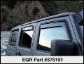 Picture of EGR 07+ Jeep Wrangler JK In-Channel Window Visors - Set of 4