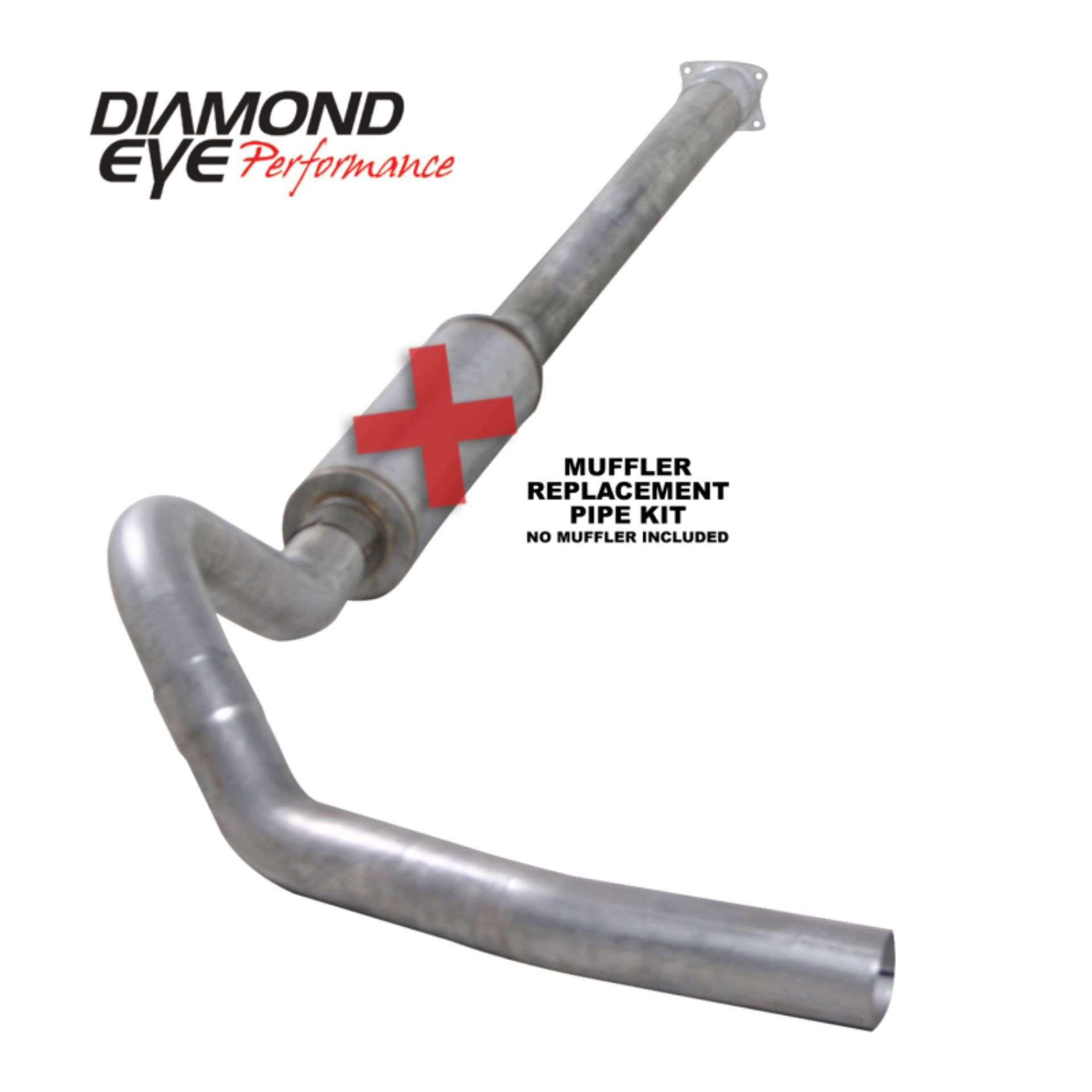 Picture of Diamond Eye KIT 4in CB SGL MFLR RPLCMENT PIPE SS 01-05 CHEVY-GMC 6-6L 2500-3500