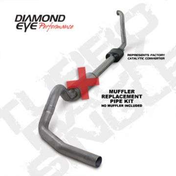 Picture of Diamond Eye KIT 4in TB MFLR RPLCMENT PIPE SGL SS 94-97 7 3L F250-F350 PWRSTROKE NFS W CARB EQIV STDS