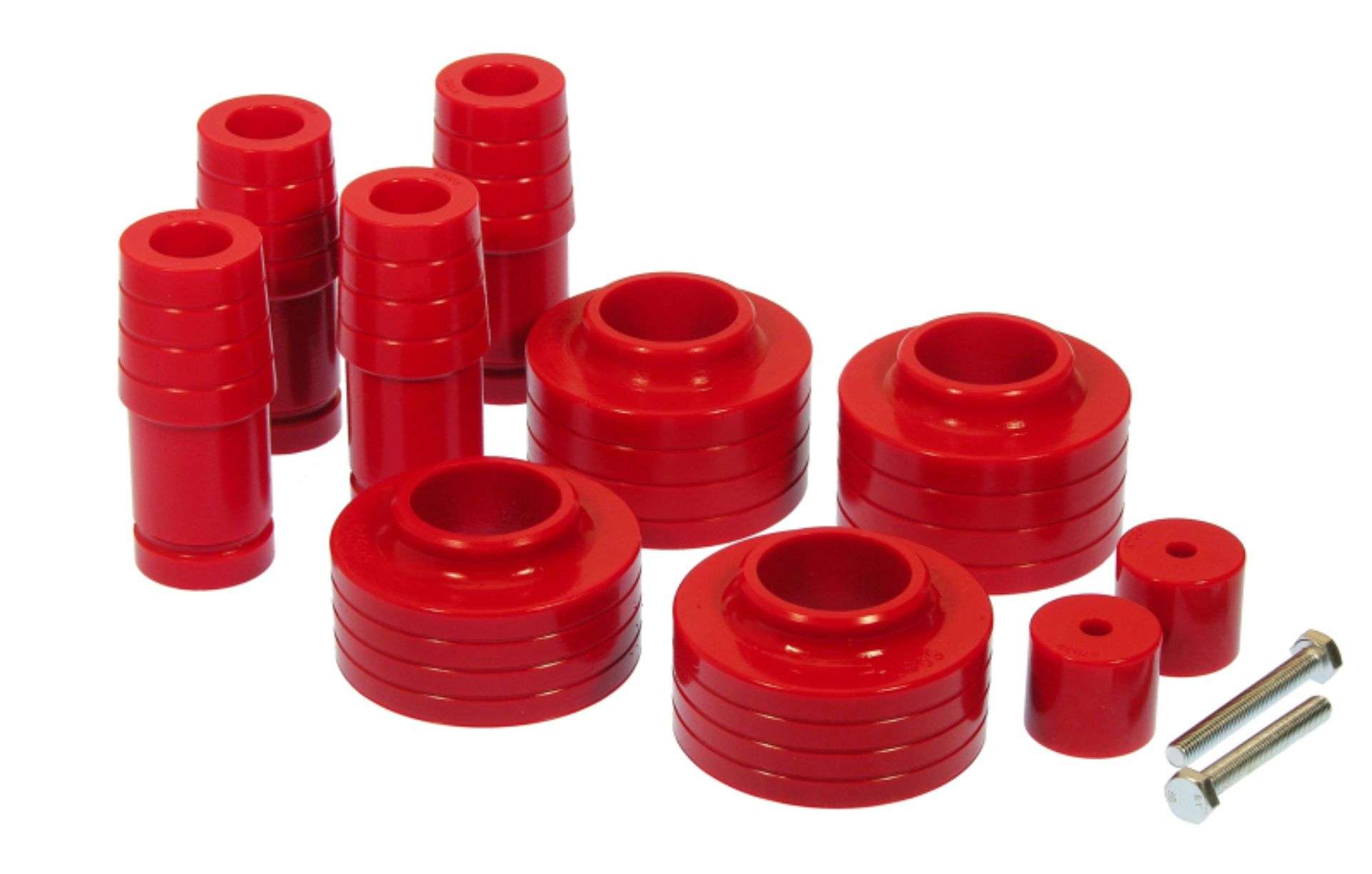 Picture of Prothane Jeep TJ 1-5in Lift Coil Spring Isolator - Red