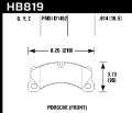 Picture of Hawk 11-13 Porsche Cayenne LTS Street Front Brake Pads