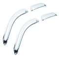 Picture of AVS 07-13 Chevy Avalanche Ventvisor Outside Mount Front & Rear Window Deflectors 4pc - Chrome