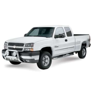 Picture of Westin 1999-2013 Chevy Silverado 1500 Crew Cab Signature 3 Nerf Step Bars - Chrome