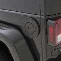 Picture of Rampage 2007-2018 Jeep Wrangler(JK) 2 & 4 Door Billet Style Gas Cover - Black