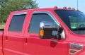 Picture of Stampede 1999-2016 Ford F-250 Crew Cab Pickup Tape-Onz Sidewind Deflector 4pc - Chrome