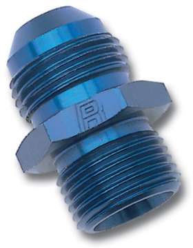 Picture of Russell Performance -4 AN Flare to 8mm x 1-0 Metric Thread Adapter Blue