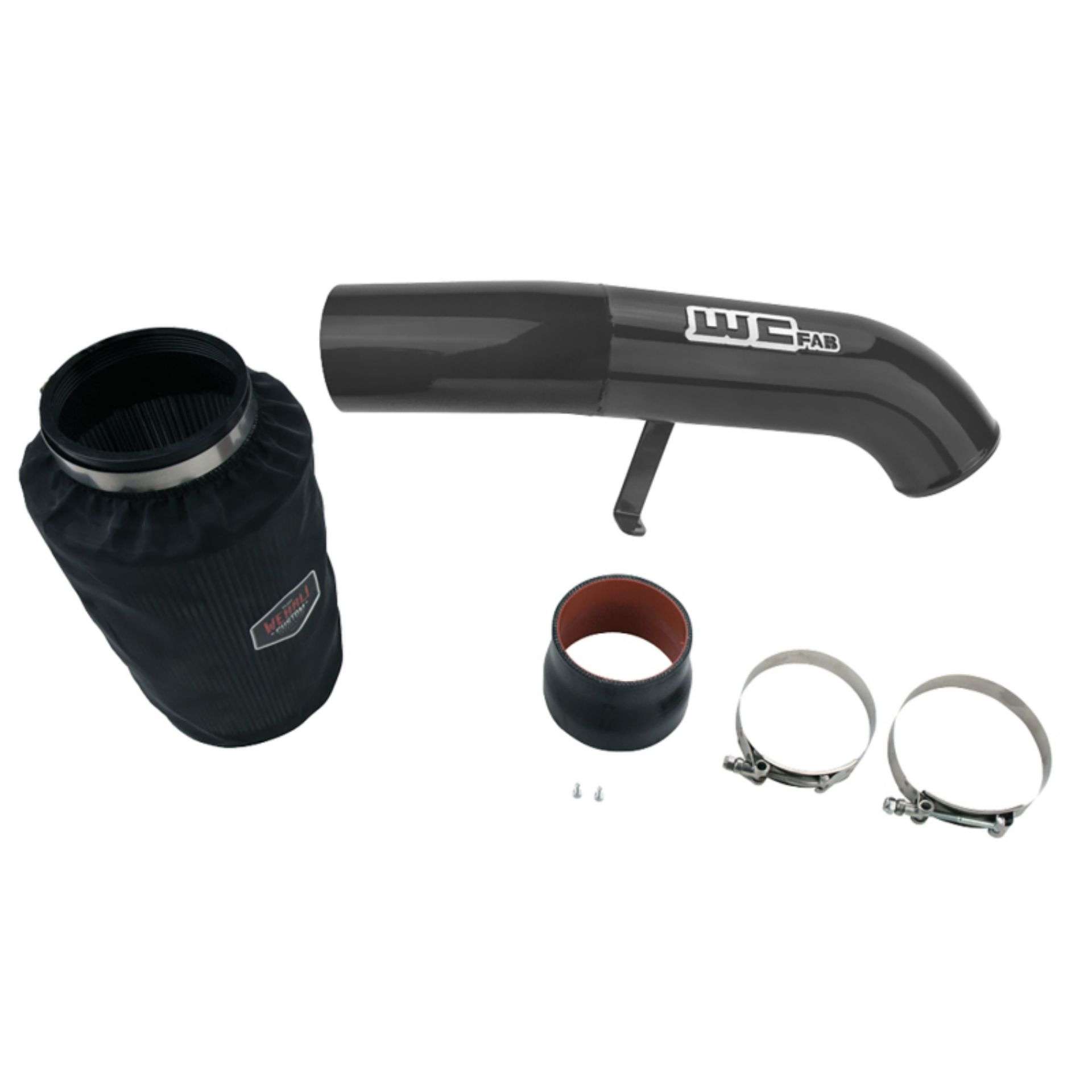 Picture of Wehrli 01-04 Chevrolet 6.6L LB7 Duramax 4in Intake Kit - Gloss Black