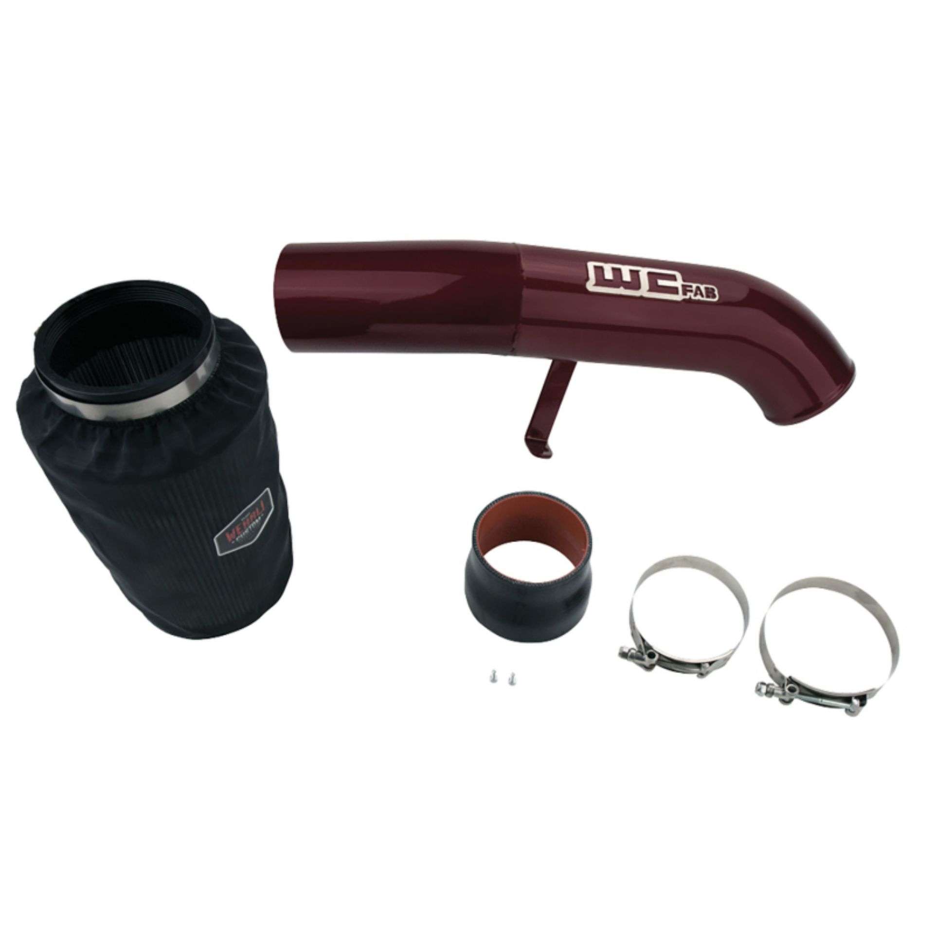 Picture of Wehrli 01-04 Chevrolet 6.6L LB7 Duramax 4in Intake Kit - WCFab Red