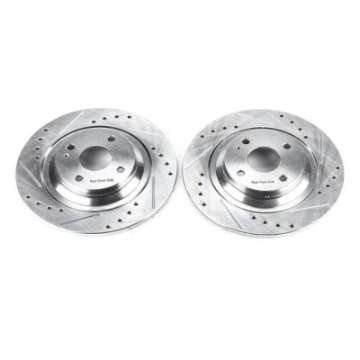 Picture of Power Stop 01-05 Mazda Miata Rear Evolution Drilled & Slotted Rotors - Pair