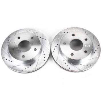 Picture of Power Stop 00-01 Dodge Ram 1500 Front Evolution Drilled & Slotted Rotors - Pair