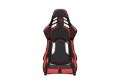 Picture of Recaro Podium (Large) CFK Carbon Fiber Left Hand Seat - Black Alcantara/Red Leather