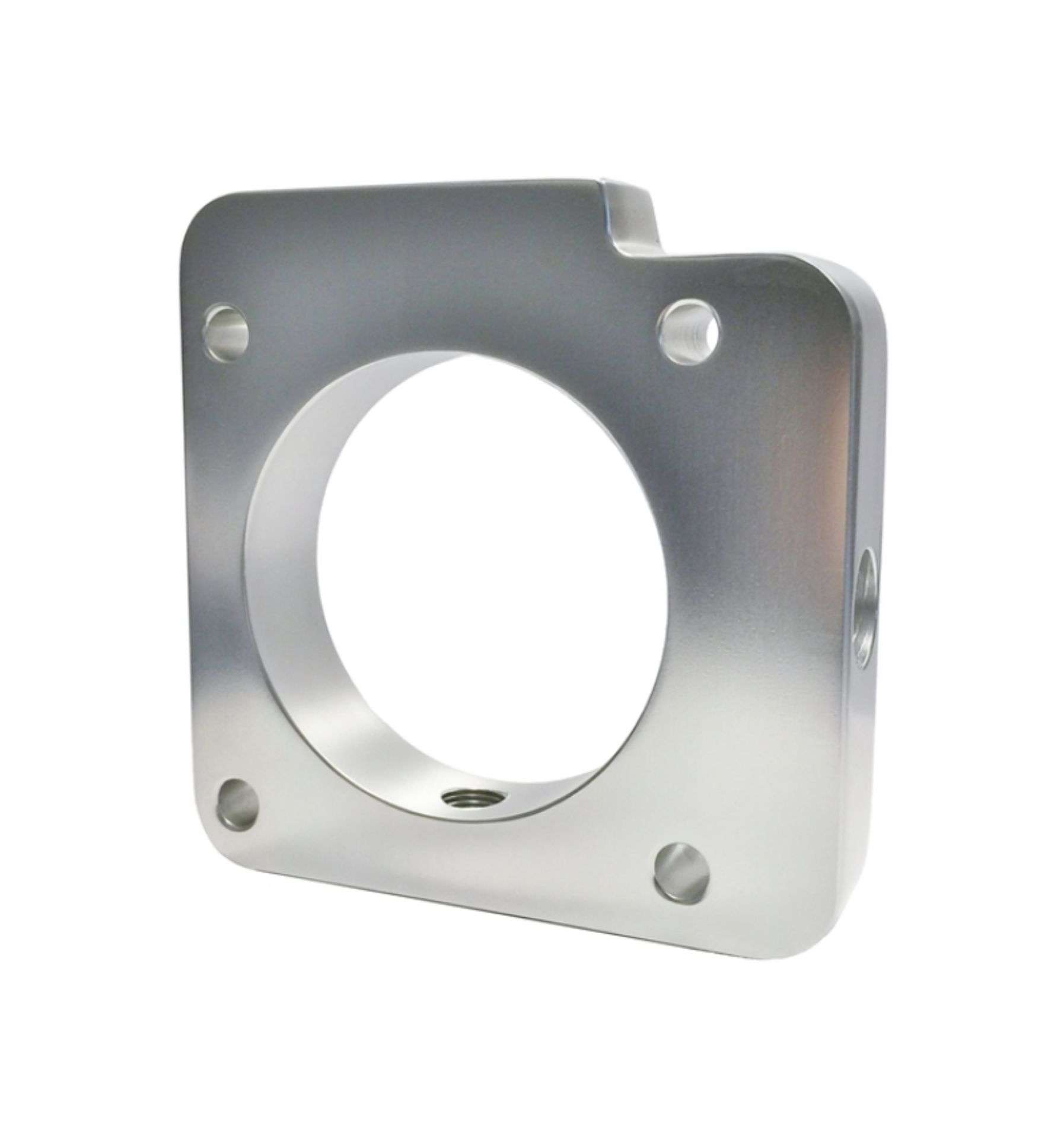 Picture of Torque Solution Throttle Body Spacer (Silver) Subaru WRX 2006-2014 / STI 2004-2015