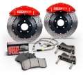 Picture of StopTech 2015 Subaru WRX Rear BBK ST22 345x28 Slotted Zinc Rotors Red Calipers