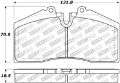 Picture of StopTech Street Touring ST-40 4 Piston Front Caliper Brake Pads