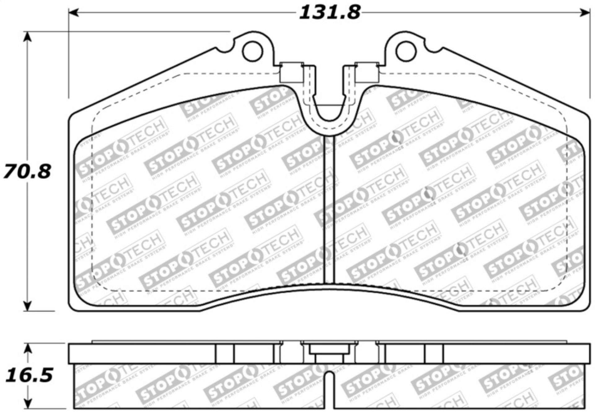 Picture of StopTech Street Touring ST-40 4 Piston Front Caliper Brake Pads