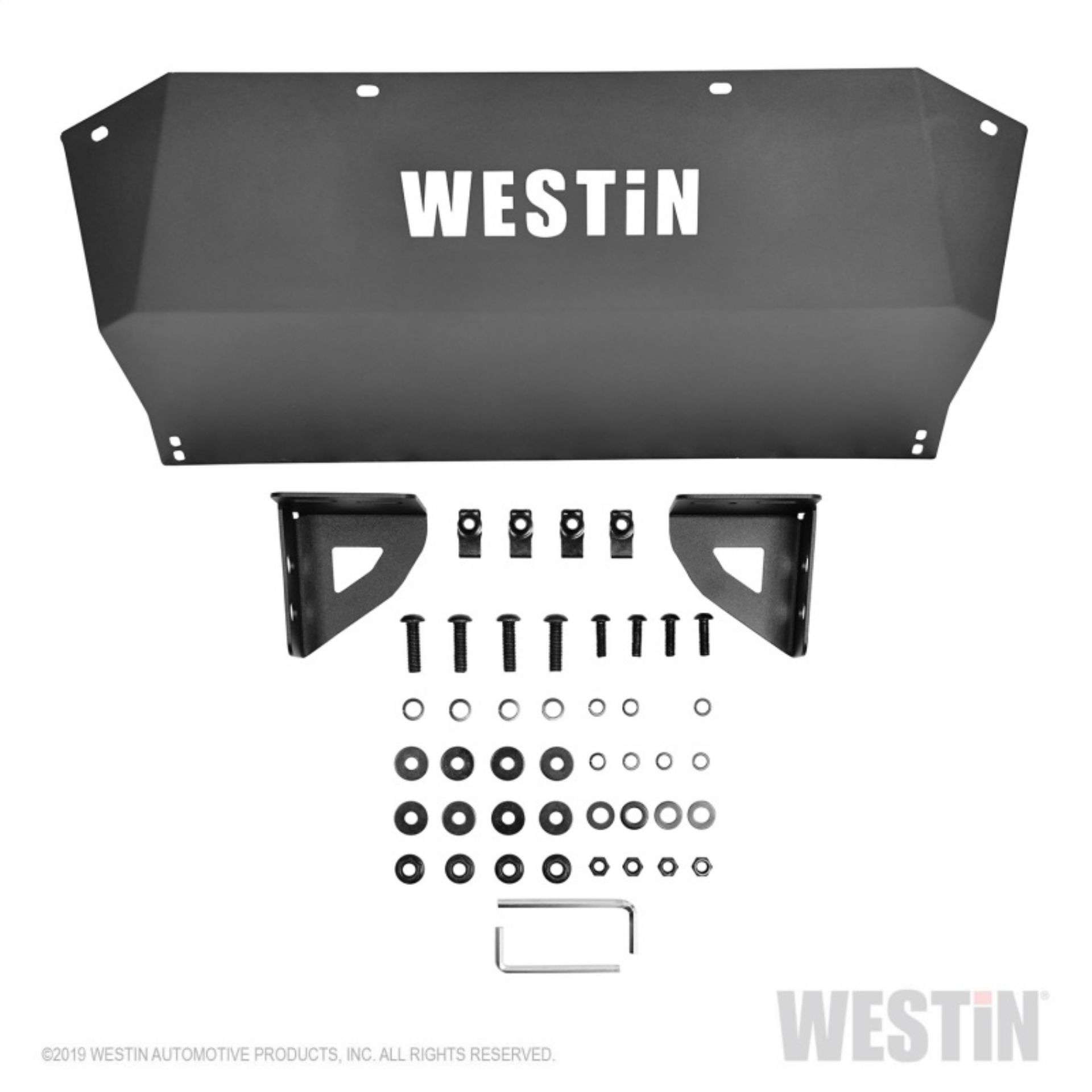 Picture of Westin 19-22 RAM 1500 (Excl. Classic/Rebel/Warlock/TRX) Outlaw Bumper Skid Plate - Tex. Blk