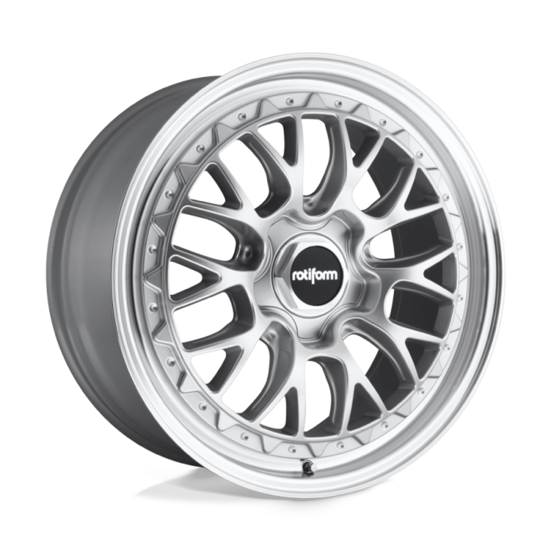 Picture of Rotiform R155 LSR Wheel 19x10 5x112 25 Offset - Gloss Silver Machined