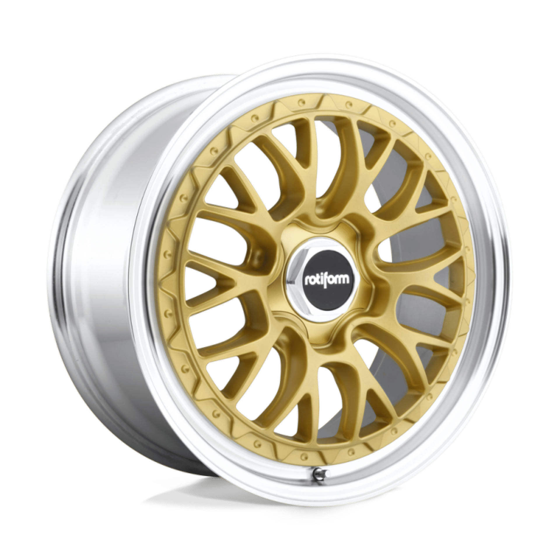 Picture of Rotiform R156 LSR Wheel 18x8.5 5x112 35 Offset - Matte Gold Machined