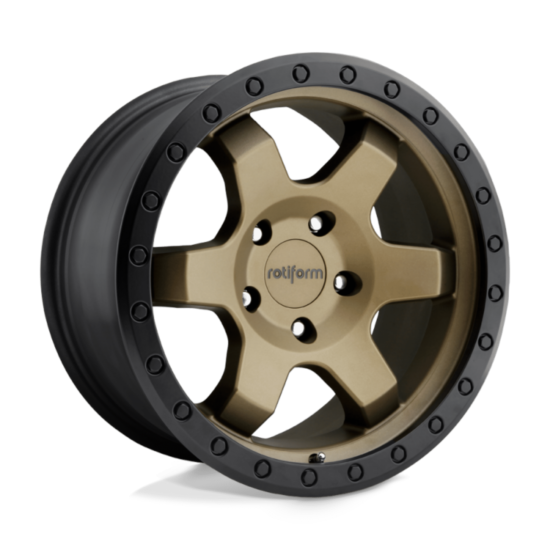 Picture of Rotiform R150 SIX-OR Wheel 20x9 6x139.7 1 Offset - Matte Bronze Black Bead Ring