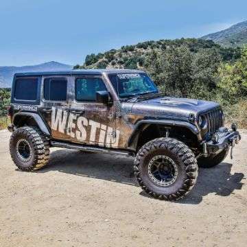 Picture of Westin 18-23 Jeep Wrangler JL Unlimited 4dr Rock Slider - Textured Black