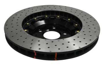 Picture of DBA 15-20 Ford Mustang GT Perf Package 380mm Front Rotor Front 5000 Series Drilled Rotor w-Blk Hat