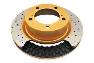 Picture of DBA 15-20 Ford Mustang GT Perf Pkg 380mm Frt Rotor Front 5000 Series Drill & Slot Rotor w-Blk Hat