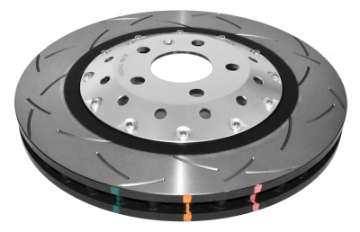 Picture of DBA 13-16 Audi RS5 w- Scalloped Edge Iron Rotors Rear 5000 Series Slotted Rotor w-Silver Hat