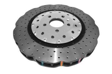 Picture of DBA 14-18 Audi RS7 w-Iron Rotors Front 5000 Series Cross Drilled Rotor w-Silver Hat