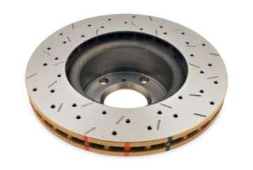 Picture of DBA 00-06 Mitsubishi Montero Rear 4000 Series Drilled & Slotted Rotor