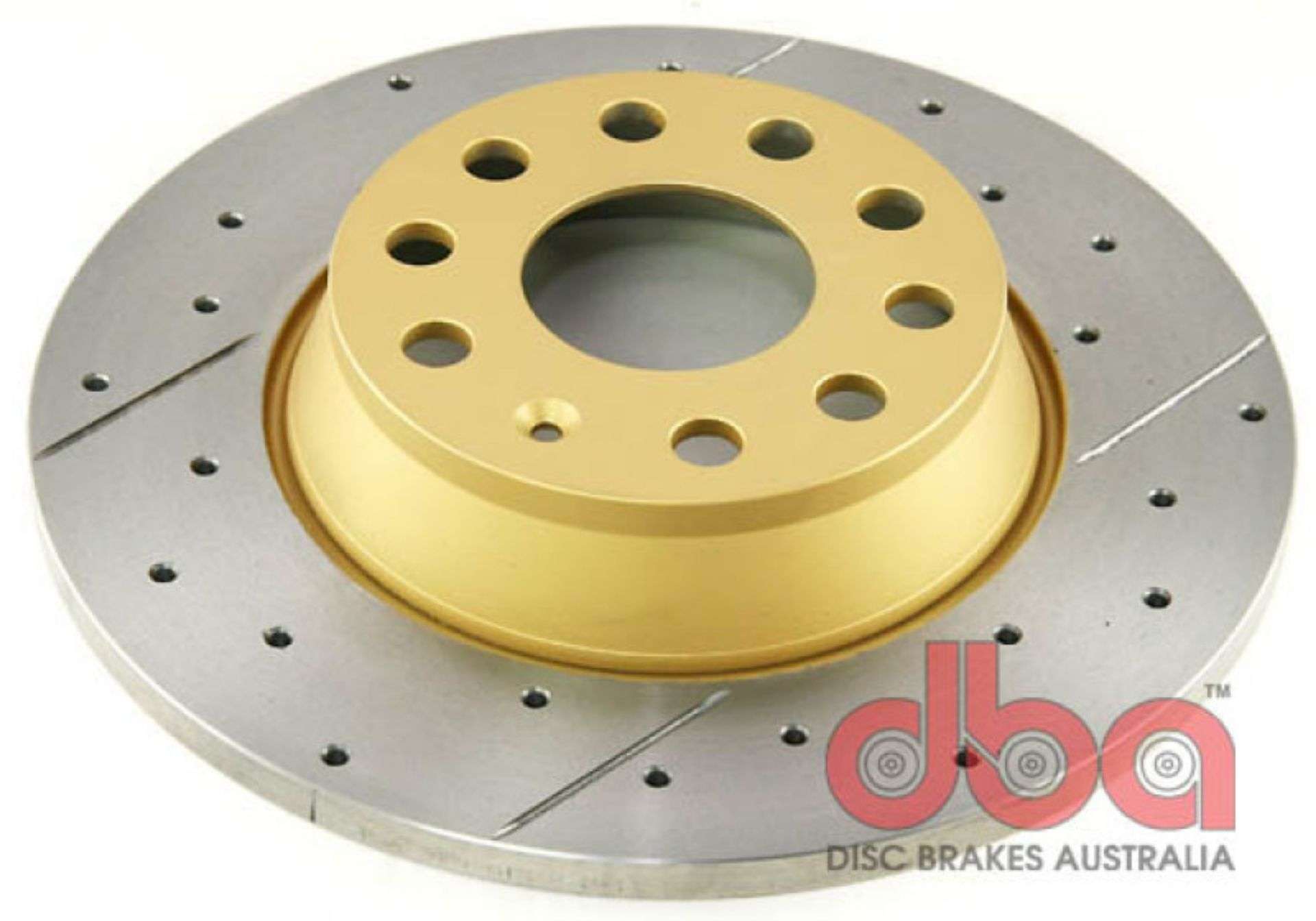 Picture of DBA 06-09 Volkswagen GTI Rear Drilled & Slotted Street Series Rotor