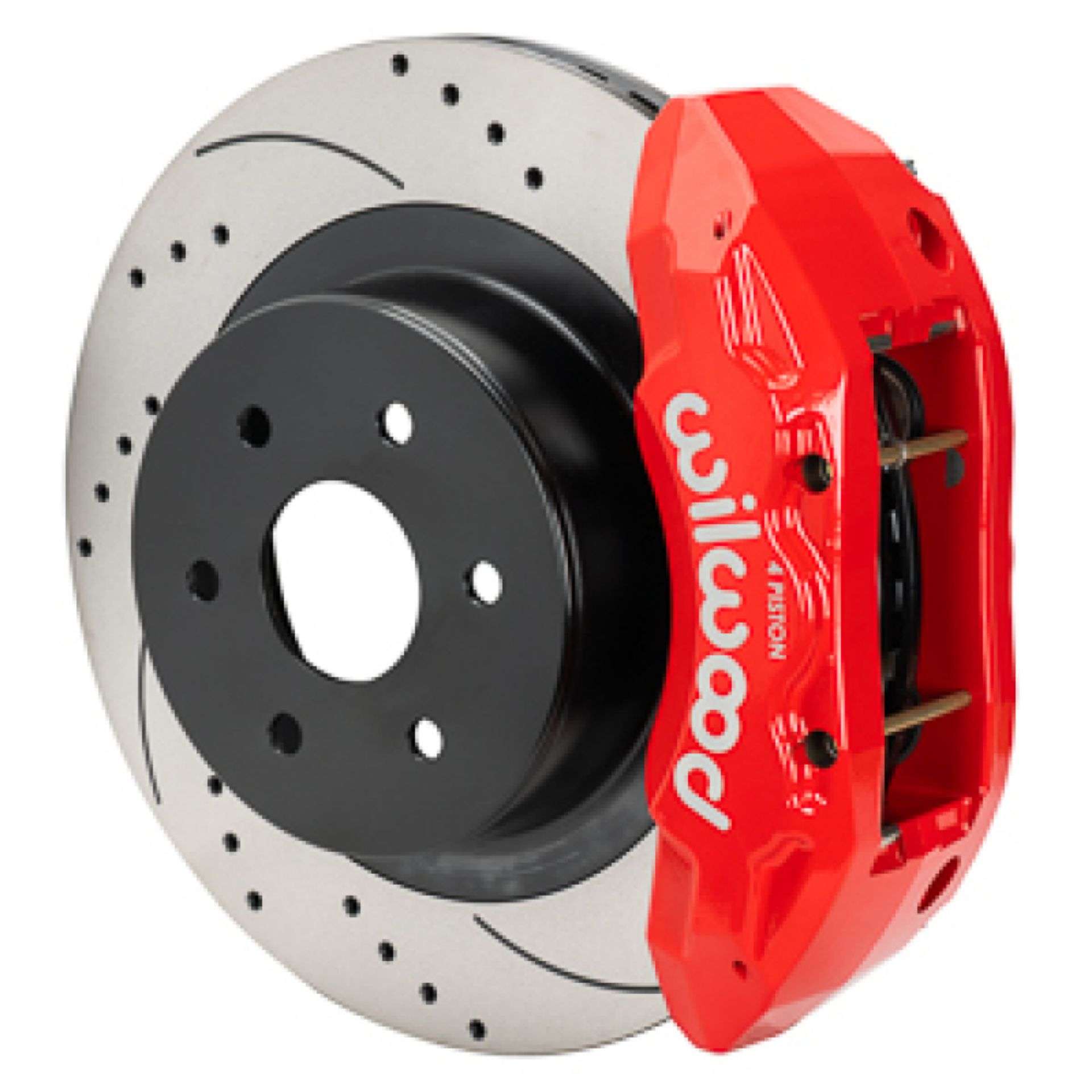 Picture of Wilwood 99-18 Chevy Silverado-GMC Sierra 16x1-25 D&S Rotor TX4R 4 Piston Rear Brake Kit - Red